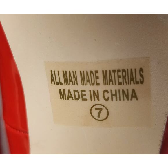 Chase & Chloe LALA-4 Faux Patent Leather Red Pump Heel Shoes Size 7M - Picture 12 of 13